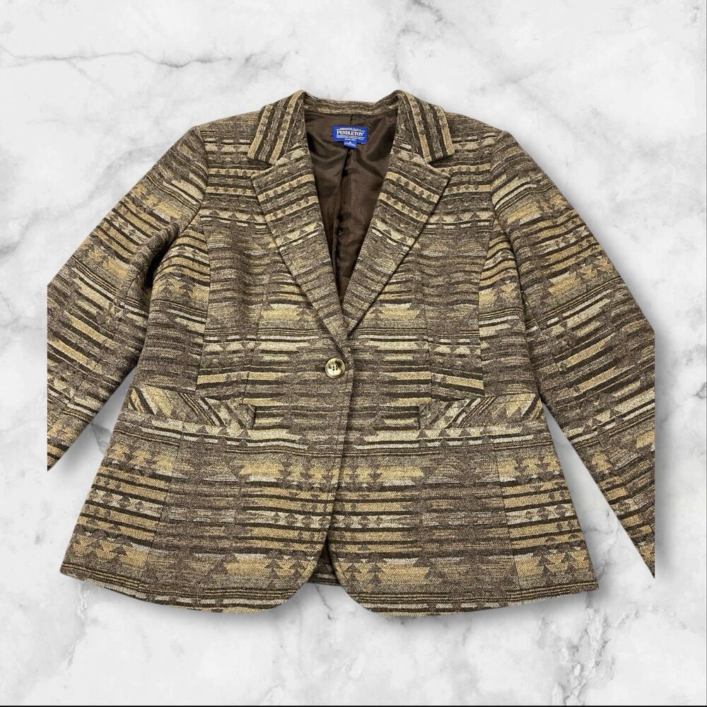 Pendleton Wool Western Ranch Blazer Jacket Women’… - image 13